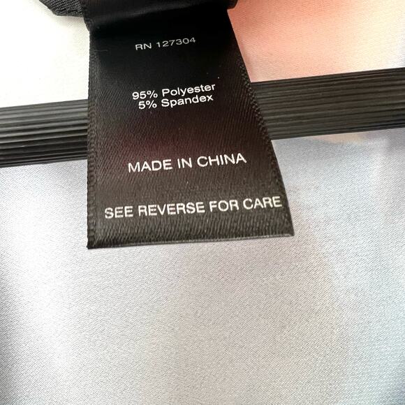 NEW NWOT Ali Miles Sz Large Stretchy Abstract Wearable Art to Wear Shirt Top - Picture 3 of 9